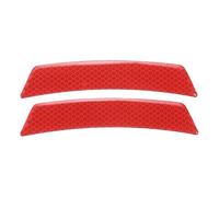 sourcing map 2pcs Protector Reflective Stickers for Trim Anti-Scratch Car Stickers Non-Marking Auto Protective Film Universal Vehicle Decoration Accessory for All Auto, Red