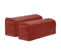 sourcing map 2Pcs PU Leather Armrest Covers, Vintage Stretch Arm Slipcovers Anti-Slip Furniture Protector for Chairs Couch Sofa Recliner, Brown