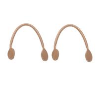 sourcing map 2Pcs PU Leather Bag Handle, 16.34" Handbag Straps 1.22" Wide Sew on Bag Handle Replacement Shoulder Bag Strap for DIY Bag Making Wallet Handbag Repair Replacement, Khaki