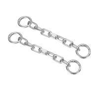 sourcing map 2Pcs Purse Strap Extender 5.9-Inch, Bag Extender Chain Silver, Metal Bag Replacement Handbag Chain with Spring Buckle for Purse Handbags Shoulder Bag Decoration, 0.5 Width