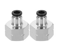 sourcing map 2Pcs Push to Connect Fittings, 1/4" Tube ODx1/2" NPT Female Thread Straight Pneumatic Connector for Hydraulic and Pneumatic Systems