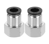 sourcing map 2Pcs Push to Connect Fittings, 3/8" Tube ODx3/8" NPT Female Thread Straight Pneumatic Connector for Hydraulic and Pneumatic Systems