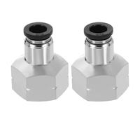 sourcing map 2Pcs Push to Connect Fittings, 5/16" Tube ODx1/2" NPT Female Thread Straight Pneumatic Connector for Hydraulic and Pneumatic Systems