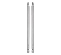 sourcing map 2pcs PZ2 Screwdriver Bit 1/4" Hex Shank 150mm/6 Length Magnetic Phillips Slotted Hex Bits S2 Steel Screw Driver Bit Industrial Grade Electric Hexagon Drill Bits