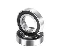 sourcing map 2pcs R18-2RS Deep Groove Ball Bearings 1-1/8" ID x 2-1/8" OD x 1/2" Height Miniature Bearings Double Rubber Sealed Chrome Steel Z3 Bearing for Engineering Machinery, ABEC5
