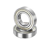 sourcing map 2pcs R18ZZ Deep Groove Ball Bearings 1-1/8" ID x 2-1/8" OD x 1/2" Height Miniature Bearings Double Metal Shielded Chrome Steel Z3 Bearing for Engineering Machinery, ABEC5