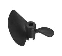 sourcing map 2pcs RC Boat Propeller, 2 Blades Propellers 3.17mm Hole Dia 27mm OD 40mm Pitch CW Clockwise Rotating Drill Propeller for RC Boat, DIY Ship Model, Black