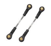 sourcing map 2Pcs RC Boat Push Rod, 304 Stainless Steel Lever Steering Linkage Tie Rods with M2 Ball Head Joint for RC Car Boat Helicopter DIY Model Parts, 48-58mm