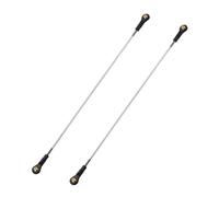 sourcing map 2Pcs RC Boat Push Rod, 304 Stainless Steel Lever Steering Linkage Tie Rods with M2 Ball Head Joint for RC Car Boat Helicopter DIY Model Parts, 173-183mm