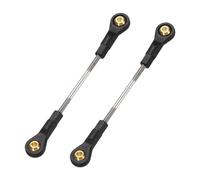 sourcing map 2Pcs RC Boat Push Rod, 304 Stainless Steel Lever Steering Linkage Tie Rods with M2 Ball Head Joint for RC Car Boat Helicopter DIY Model Parts, 58-68mm