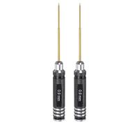 sourcing map 2pcs RC Hex Screwdriver 0.9mm Titanium Hexagon Screwdrivers Wrench RC Hex Driver Repair Tool for RC Models Car Helicopter Boat