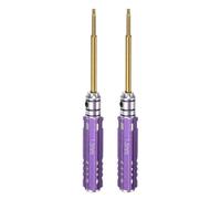 sourcing map 2pcs RC Hex Screwdriver 1.5mm Mini Titanium Hexagon Screwdrivers Wrench RC Hex Driver Repair Tool for Models Car Helicopter Boat, Purple