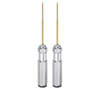 sourcing map 2pcs RC Hex Screwdriver 1.5mm Titanium Hexagon Screwdrivers Wrench RC Hex Driver Repair Tool for RC Models Car Helicopter Boat, Silver Tone