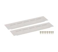 sourcing map 2Pcs Rectangle Ventilation Grille Aluminum Alloy Mesh Air Vent Covers, 225x50mm