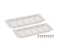 sourcing map 2Pcs Rectangle Ventilation Grille Aluminum Alloy Mesh Air Vent Covers, 225x80mm