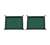 sourcing map 2pcs Repotting Mat 39.4" x 59.1" Oxford Cloth Waterproof Plant Repotting Mat Foldable Portable Gardening Potting Tray with Metal Buckle for Indoor Plant Change Soil, Dark Green