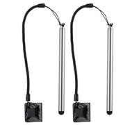 sourcing map 2pcs Resistive Touch Screens Pen Resistance Pen for Car Navigation GPS POS, Silver