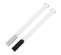 sourcing map 2Pcs Reusable Battery Tie Down Straps,0.8x12" White Nylon Multipurpose Battery Hold Down Adjustable Cinch Strap Hook Loops Fastening Tie for Quadcopters FPV RC Drone Boat Cars