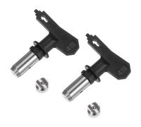sourcing map 2pcs Reversible Spray Tips for Airless Sprayer 413 Paint Spray Nozzle Tips Sprayer Machine Parts for Home Garden Building Fences, Black