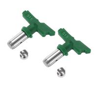 sourcing map 2pcs Reversible Spray Tips for Airless Sprayer 515 Paint Spray Nozzle Tips Sprayer Machine Parts for Home Garden Building Fences, Green