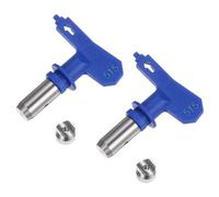 sourcing map 2pcs Reversible Spray Tips for Airless Sprayer 515 Paint Spray Nozzle Tips Sprayer Machine Parts for Home Garden Building Fences, Blue
