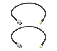 sourcing map 2PCS RG58 Coaxial Cable 1ft/0.3 M, SMA Male to TNC Male Coax Cable 50 Ohm Low Loss Extension Cable for CB Radio, GPS Antenna, Wi-Fi Radios, RF Device
