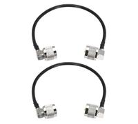sourcing map 2PCS RG58 Coaxial Cable 1ft/0.3 M, UHF PL-259 Male to Male Coax Cable 50 Ohm Low Loss Digital Cable for CB Radio, Antenna Analyzer, SWR Meter