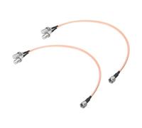 sourcing map 2pcs RG6 Splitter Coax Cable 3 Way F Male to 2 F Female Adapter 11.8inch 75 Ohm for Antenna, TV, Video, DVD Player, RG316 Coaxial Cable