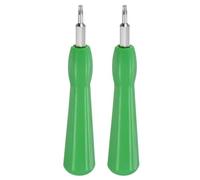 sourcing map 2pcs Ring Doorbell Screwdriver T6 T15 Torx Double-Ended Magnetic Screwdrivers Bit for Ring Video Doorbell Replacement Password Reset, Green