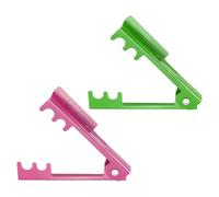 sourcing map 2pcs Rose Thorn Stripper Tool 5.5" Metal Flower Thorn Leaf Remover Flower Stem and Leaf Stripping for Gardening Home Florist Arrangement, Green,Pink
