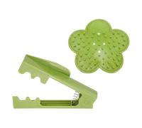 sourcing map 2pcs Rose Thorn Stripper Tool Set 5.5" 4.7" ABS Plastic PVC Flower Thorn Leaf Remover Flower Stem and Leaf Stripping for Gardening Home Florist, Pale Green