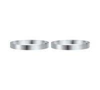 sourcing map 2Pcs Round Cake Ring 6.3 x 1 Inch Seamless Stainless Steel Pastry Mousse Dessert Ring Mirror Coating for Baking Cooking English Muffins Crumpet Making Tool