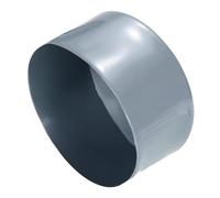 sourcing map 2pcs Rubber End Caps 100mm ID Vinyl Round Tube Bolt Cap Cover Screw Thread Protectors Grey