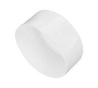 sourcing map 2pcs Rubber End Caps 110mm(4 5/16" Inch) ID x 80mm(3 1/8 Inch) H Vinyl Round Tube Bolt Cap Cover Screw Thread Protectors White