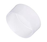 sourcing map 2pcs Rubber End Caps 130mm(5 1/8") ID Vinyl Round Tube Bolt Cap Cover Screw Thread Protectors Clear