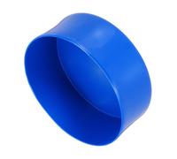 sourcing map 2pcs Rubber End Caps 130mm(5 Inch) ID Vinyl Round Tube Bolt Cap Cover Screw Thread Protectors Blue