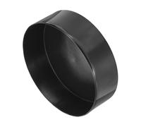 sourcing map 2pcs Rubber End Caps 180mm(7 1/16 Inch) ID x 80mm(3 1/8 Inch) H Vinyl Round Tube Bolt Cap Cover Screw Thread Protectors Black