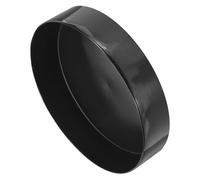 sourcing map 2pcs Rubber End Caps 300mm(11 13/16 Inch) ID x 80mm(3 1/8 Inch) H Vinyl Round Tube Bolt Cap Cover Screw Thread Protectors Black