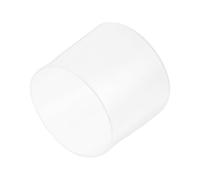 sourcing map 2pcs Rubber End Caps 52mm(2 Inch) ID Vinyl Round Tube Bolt Cap Cover Screw Thread Protectors Clear