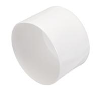 sourcing map 2pcs Rubber End Caps 80mm ID Vinyl Round Tube Bolt Cap Cover Screw Thread Protectors White
