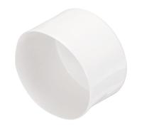 sourcing map 2pcs Rubber End Caps 90mm ID Vinyl Round Tube Bolt Cap Cover Screw Thread Protectors White