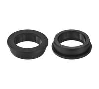 sourcing map 2Pcs Rubber Grommets 1-15/16"(50mm) Drill Hole, 1-9/16"(40mm) ID Hole Top Hat Grommet Black Silicone Rubber Hole Plug Gasket for Wiring, Automotive