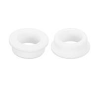 sourcing map 2Pcs Rubber Grommets 1-9/16"(40mm) Drill Hole, 1-3/16"(30mm) ID Hole Top Hat Grommet White Silicone Rubber Hole Plug Gasket for Wiring, Automotive