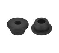 sourcing map 2Pcs Rubber Grommets 20mm Drill Hole, 11mm ID Hole Top Hat Grommet Black Silicone Rubber Hole Plug Gasket for Wiring, Automotive