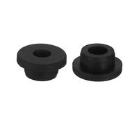 sourcing map 2Pcs Rubber Grommets 22mm Drill Hole, 13mm ID Hole Top Hat Grommet Black Silicone Rubber Hole Plug Gasket for Wiring, Automotive