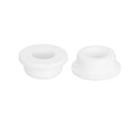 sourcing map 2Pcs Rubber Grommets 26mm Drill Hole, 17mm ID Hole Top Hat Grommet White Silicone Rubber Hole Plug Gasket for Wiring, Automotive