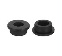sourcing map 2Pcs Rubber Grommets 27mm Drill Hole, 18mm ID Hole Top Hat Grommet Black Silicone Rubber Hole Plug Gasket for Wiring, Automotive