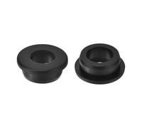 sourcing map 2Pcs Rubber Grommets 28mm Drill Hole, 19mm ID Hole Top Hat Grommet Black Silicone Rubber Hole Plug Gasket for Wiring, Automotive