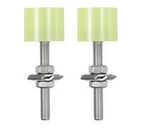 sourcing map 2Pcs Rubber Head Toggle Clamps, M8 x 85mm 304 Stainless Steel Toggle Clamp Screw Assembly for Boxes, Cabinets, Doors with 4Pcs Screws and Washers