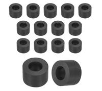 sourcing map 2Pcs Rubber Spacers, 50mm OD, 12mm ID, 20mm Thick Black Round Anti Vibration Rubber Pads Isolation Bushings Washer for Home Cars Boat(1.97" OD x 0.47" ID x 0.79" Thick)